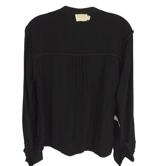 Nation LTD Los Angeles Blouse Long Sleeve Rayon Classy Career Workwear S - Picture 11 of 16